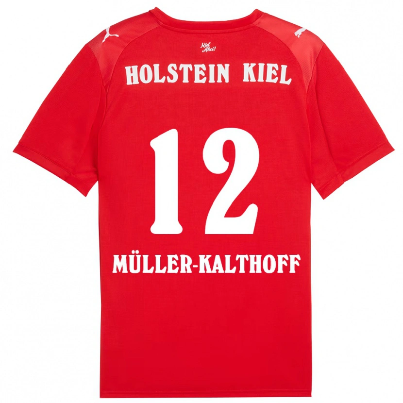 Danxen Dames Henrie Müller-Kalthoff #12 Rood Blauw Uitshirt Uittenue 2025/26 T-Shirt