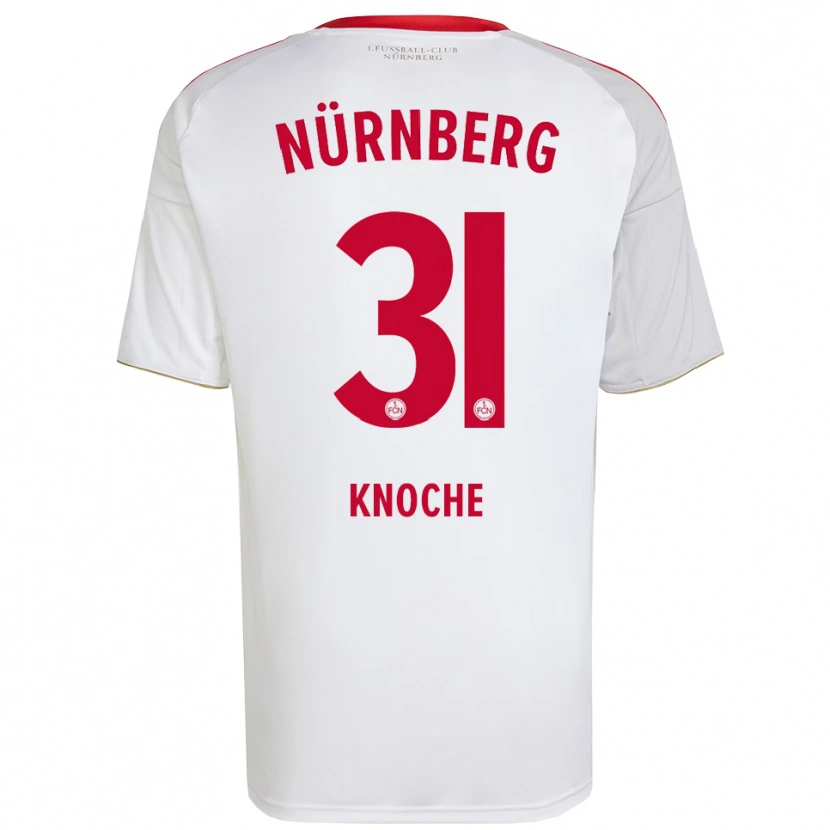 Danxen Dames Robin Knoche #31 Wit Rood Uitshirt Uittenue 2025/26 T-Shirt