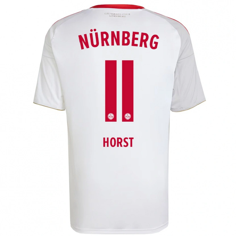 Danxen Dames Luca Horst #11 Wit Rood Uitshirt Uittenue 2025/26 T-Shirt
