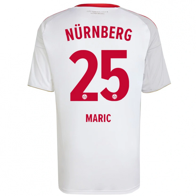 Danxen Dames Luka Maric #25 Wit Rood Uitshirt Uittenue 2025/26 T-Shirt