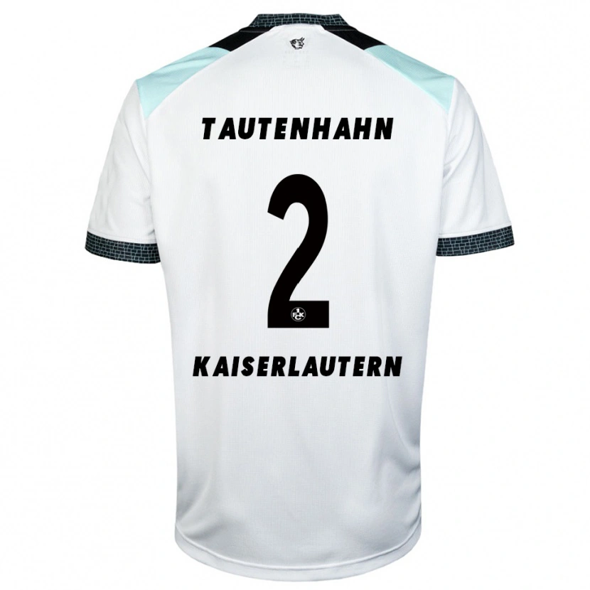 Danxen Dames Linus Tautenhahn #2 Wit Zwart Uitshirt Uittenue 2025/26 T-Shirt