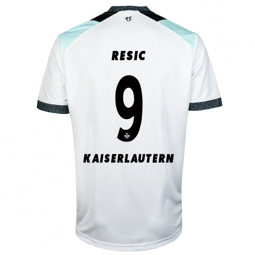 Danxen Dames Dzenan Resic #9 Wit Zwart Uitshirt Uittenue 2025/26 T-Shirt