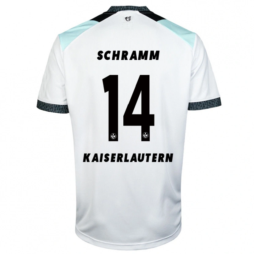 Danxen Dames David Schramm #14 Wit Zwart Uitshirt Uittenue 2025/26 T-Shirt