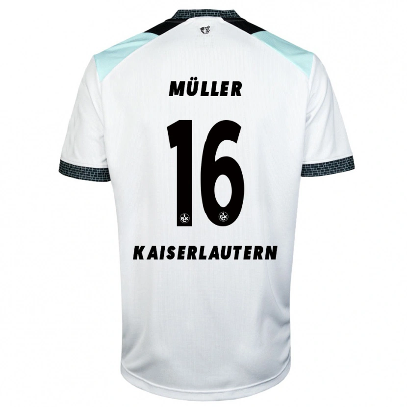 Danxen Dames Moritz Müller #16 Wit Zwart Uitshirt Uittenue 2025/26 T-Shirt