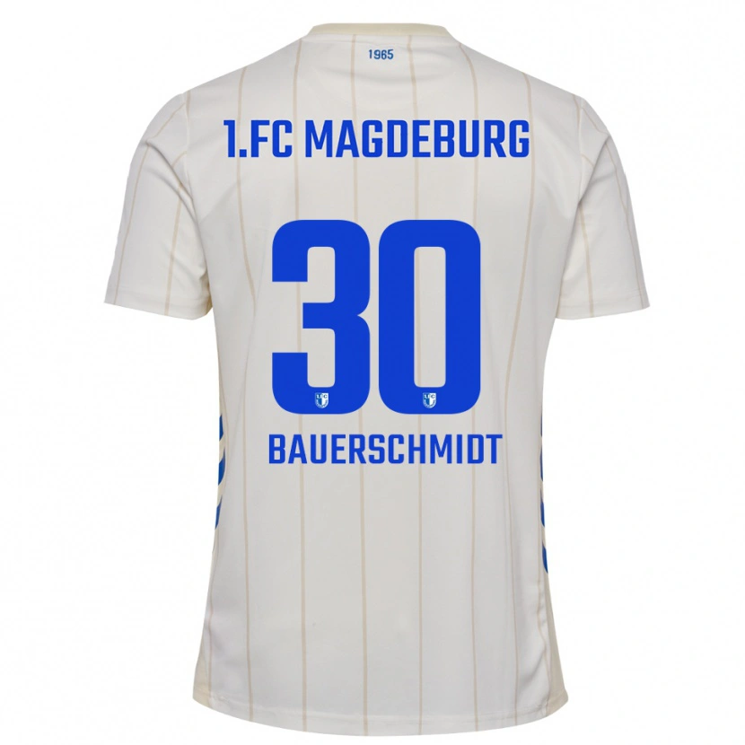 Danxen Dames Maja Bauerschmidt #30 Wit Blauw Uitshirt Uittenue 2025/26 T-Shirt