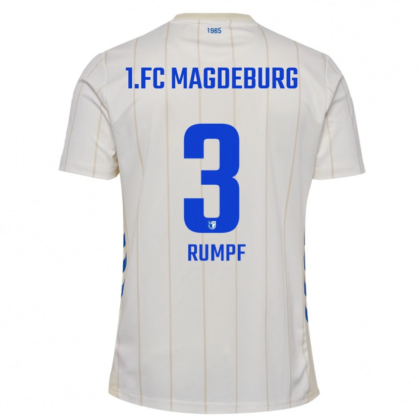 Danxen Dames Mathilda Rumpf #3 Wit Blauw Uitshirt Uittenue 2025/26 T-Shirt