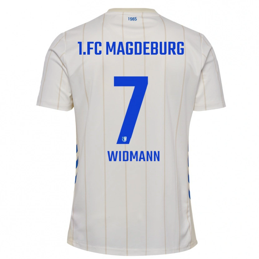 Danxen Dames Elisio Widmann #7 Wit Blauw Uitshirt Uittenue 2025/26 T-Shirt