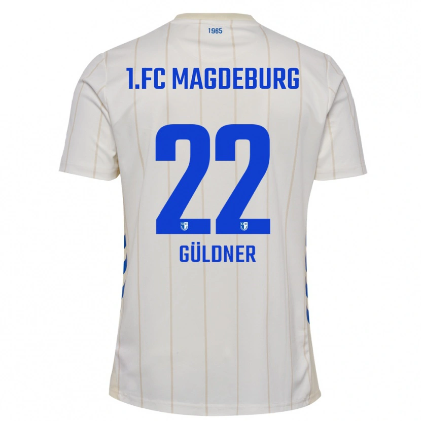 Danxen Dames Felix Güldner #22 Wit Blauw Uitshirt Uittenue 2025/26 T-Shirt