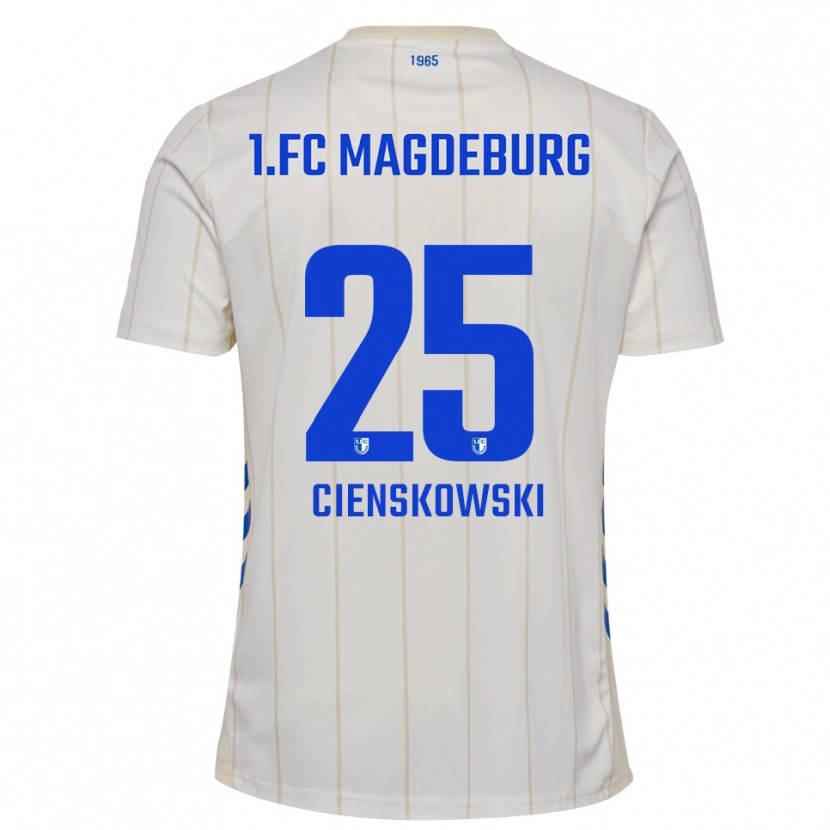 Danxen Dames Amy Cienskowski #25 Wit Blauw Uitshirt Uittenue 2025/26 T-Shirt