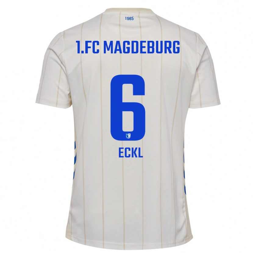 Danxen Dames Hanna Eckl #6 Wit Blauw Uitshirt Uittenue 2025/26 T-Shirt