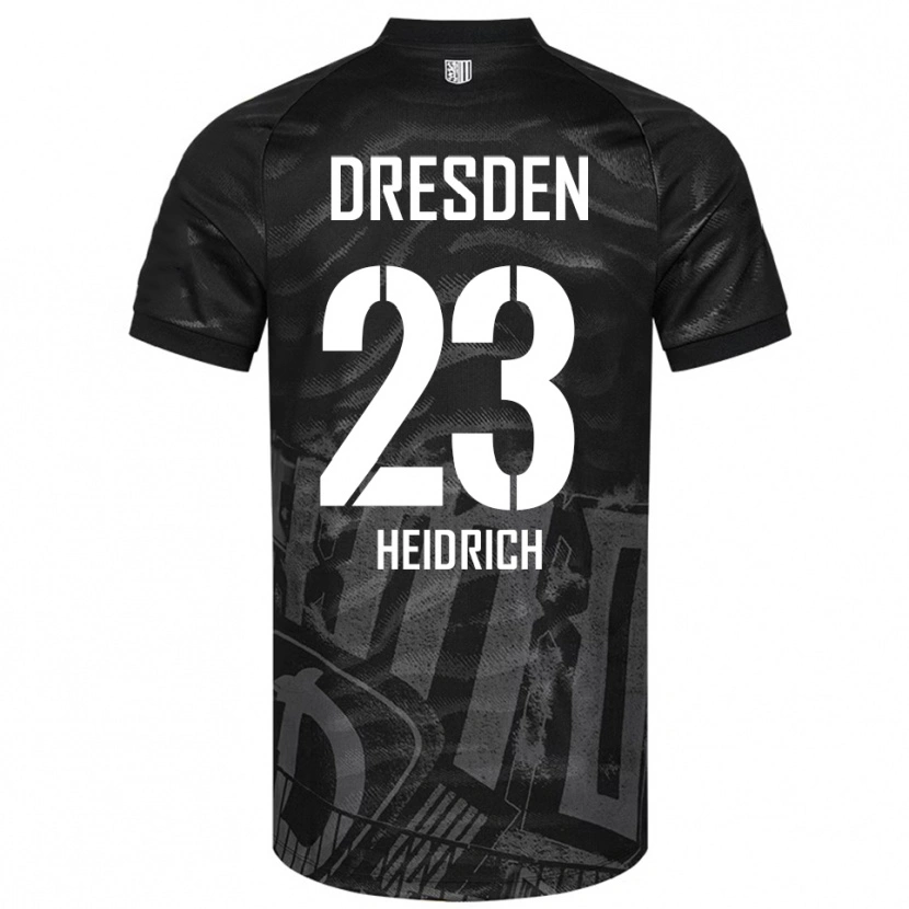 Danxen Dames Janosz Heidrich #23 Zwart Grijs Uitshirt Uittenue 2025/26 T-Shirt