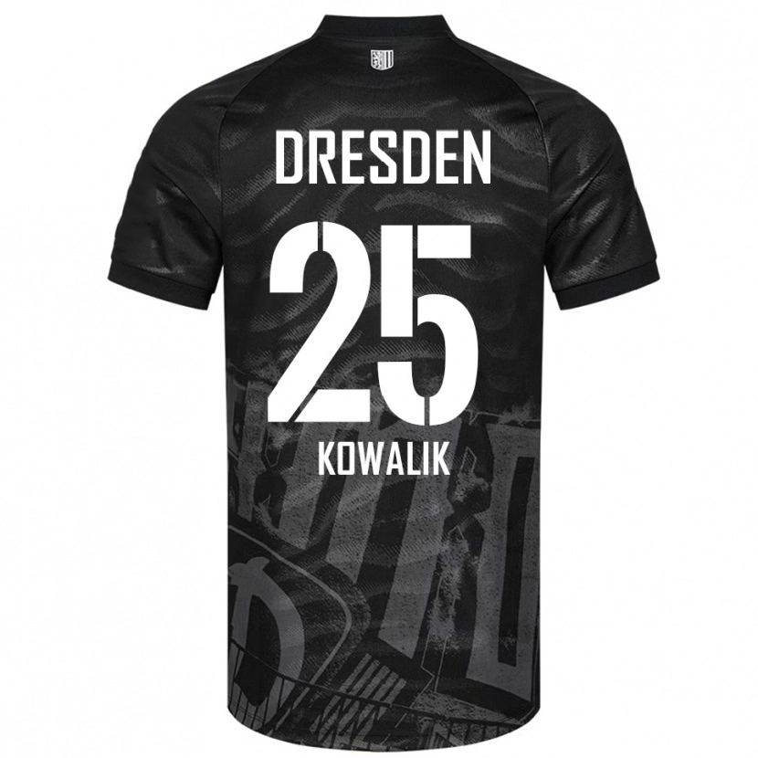 Danxen Dames Ignacy Kowalik #25 Zwart Grijs Uitshirt Uittenue 2025/26 T-Shirt