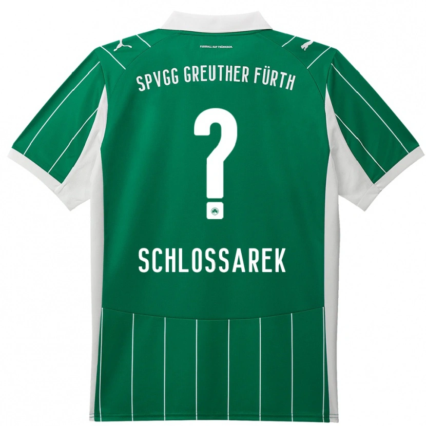 Danxen Dames Nadja Schlossarek #0 Groen Wit Uitshirt Uittenue 2025/26 T-Shirt