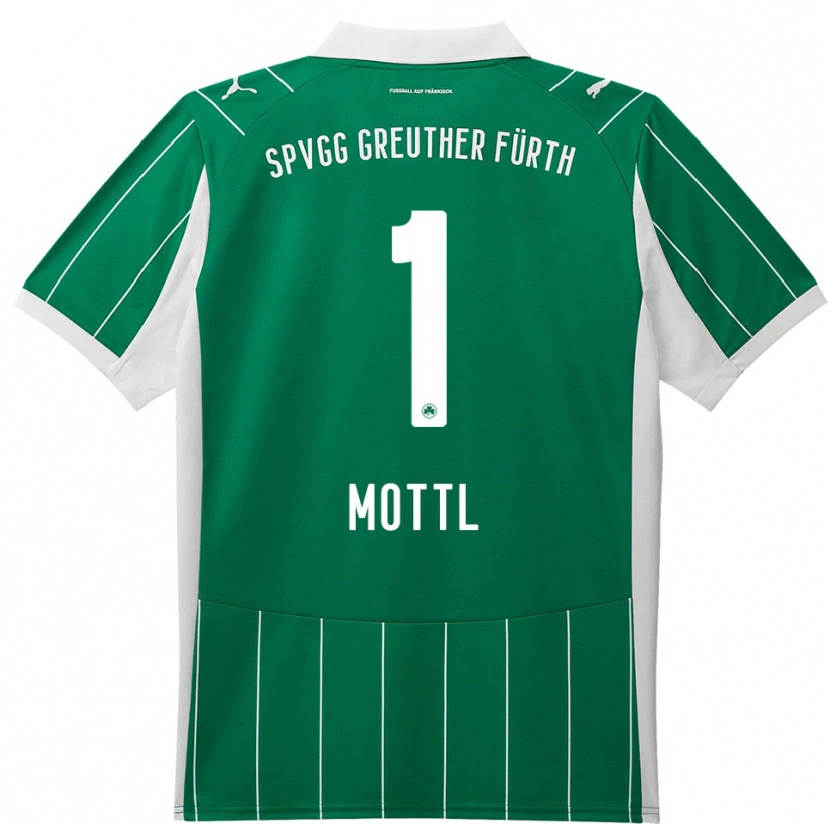 Danxen Dames Jan Mottl #1 Groen Wit Uitshirt Uittenue 2025/26 T-Shirt