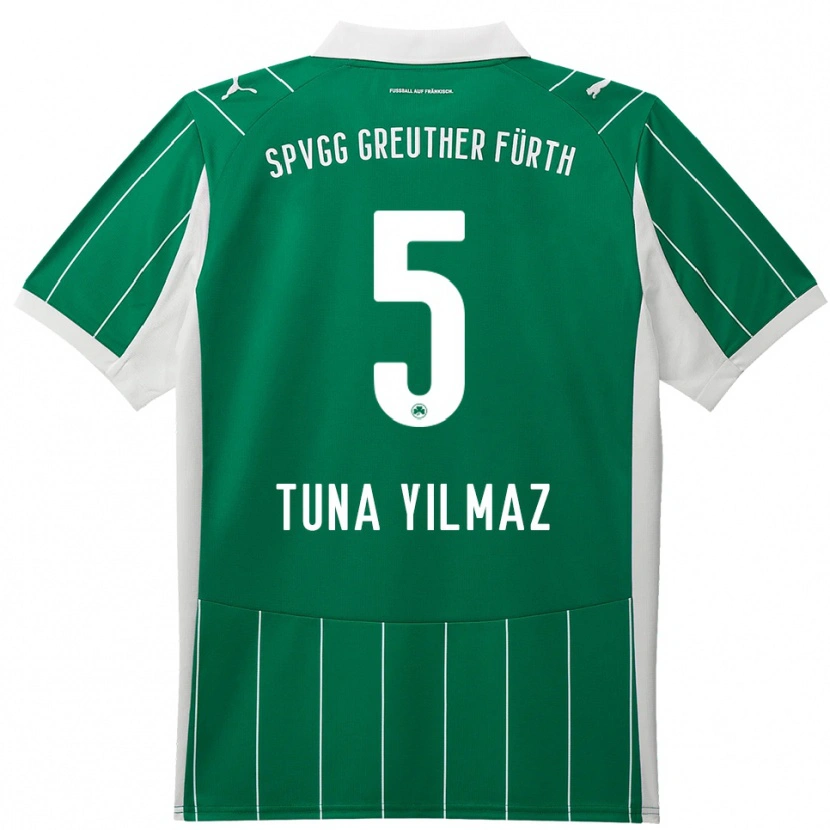 Danxen Dames Tuna Yilmaz #5 Groen Wit Uitshirt Uittenue 2025/26 T-Shirt