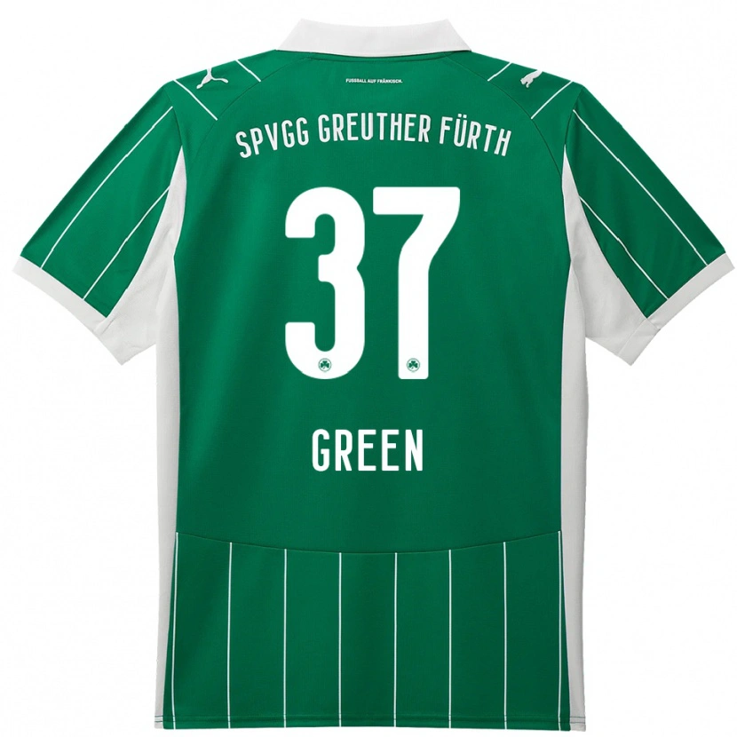 Danxen Dames Julian Green #37 Groen Wit Uitshirt Uittenue 2025/26 T-Shirt