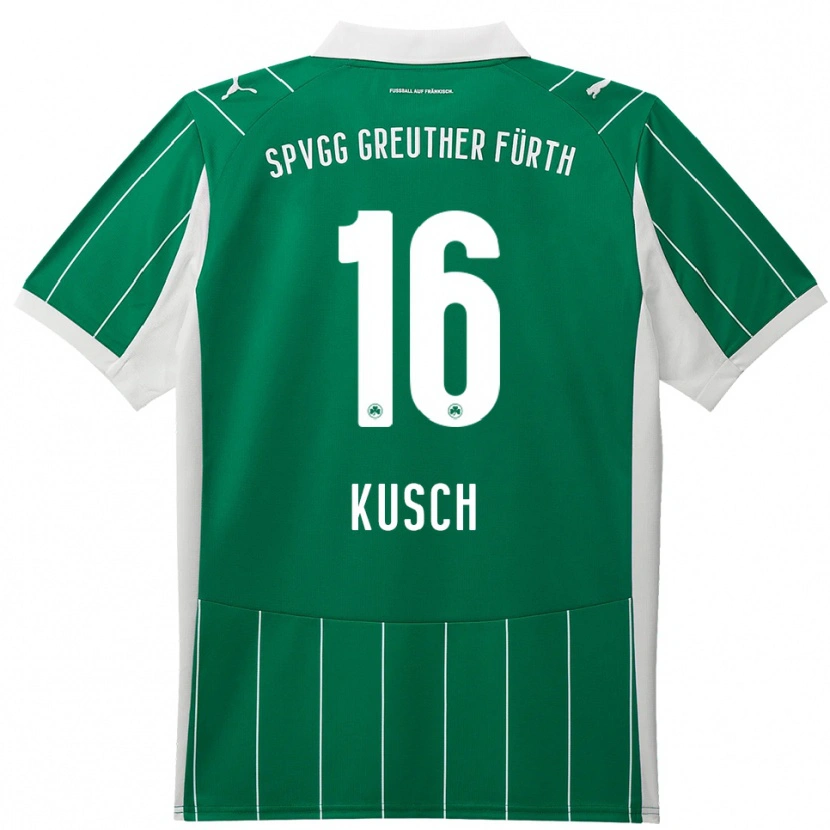 Danxen Dames Paul Kusch #16 Groen Wit Uitshirt Uittenue 2025/26 T-Shirt
