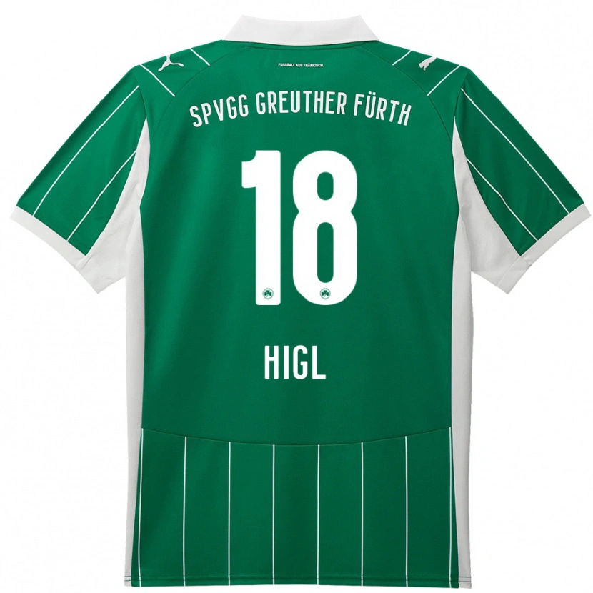 Danxen Dames Felix Higl #18 Groen Wit Uitshirt Uittenue 2025/26 T-Shirt