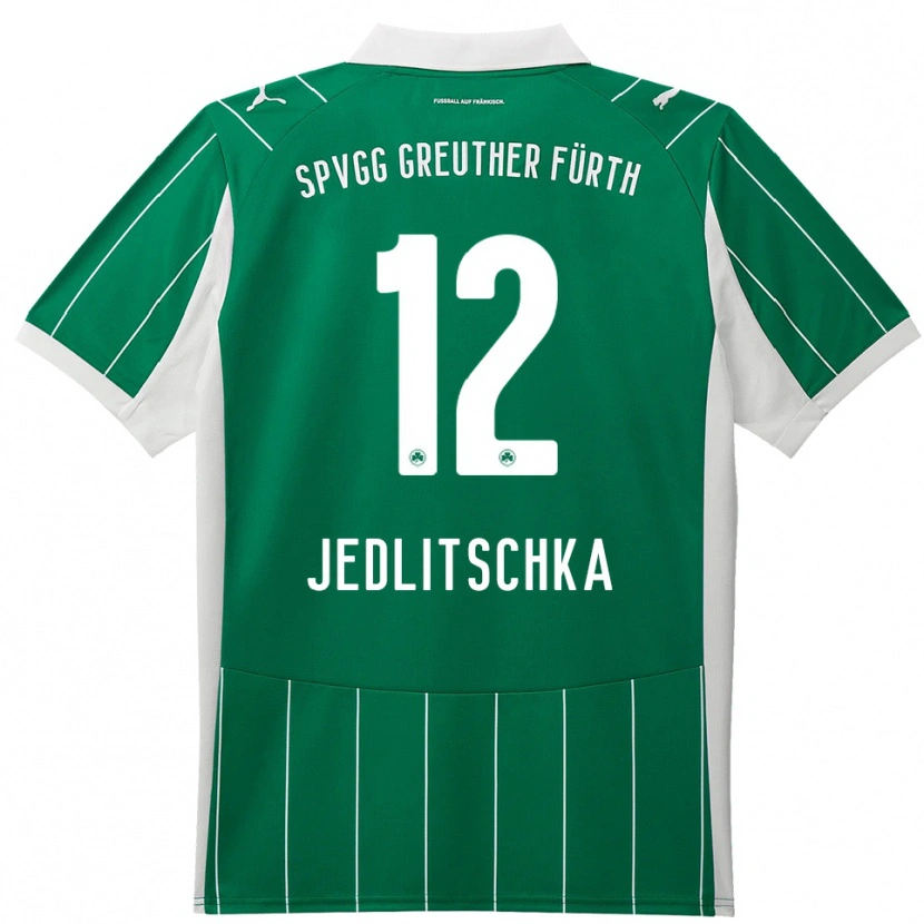 Danxen Dames Moritz Jedlitschka #12 Groen Wit Uitshirt Uittenue 2025/26 T-Shirt