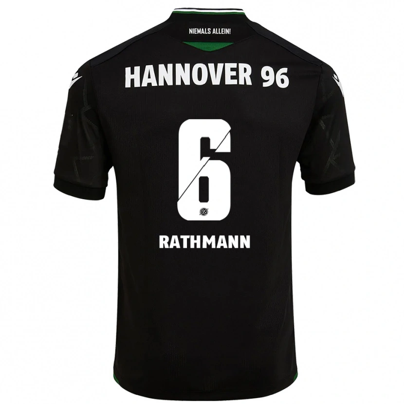 Danxen Dames Lena Rathmann #6 Zwart Groen Uitshirt Uittenue 2025/26 T-Shirt