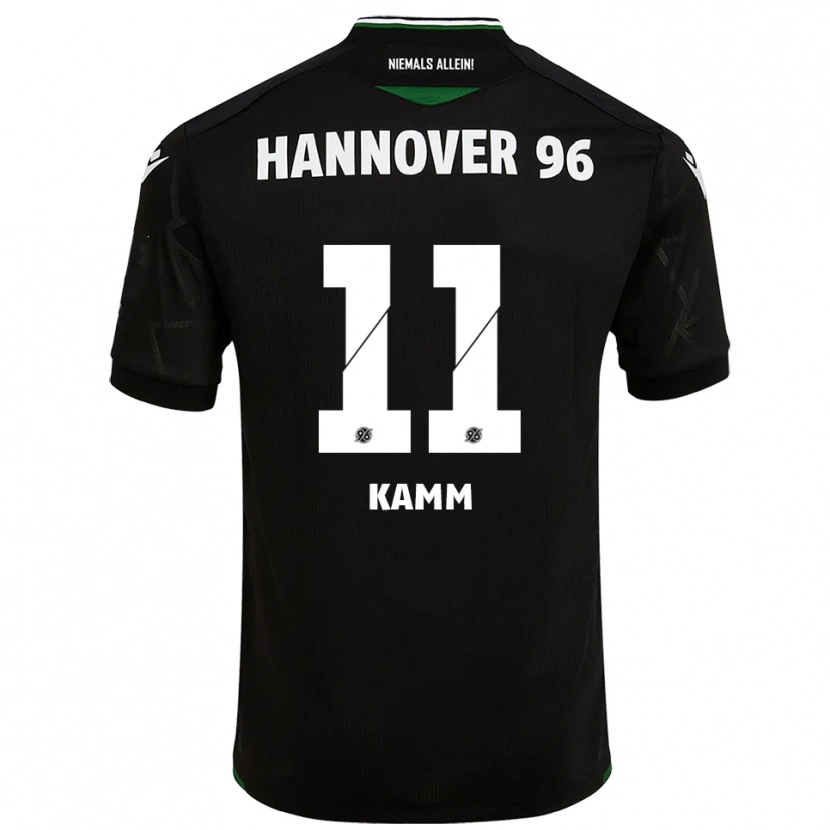 Danxen Dames Jannis Kamm #11 Zwart Groen Uitshirt Uittenue 2025/26 T-Shirt