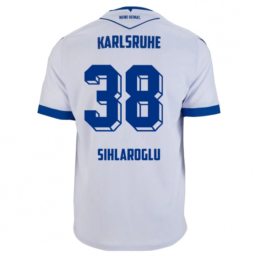 Danxen Dames Efe-Kaan Sihlaroglu #38 Wit Blauw Uitshirt Uittenue 2025/26 T-Shirt