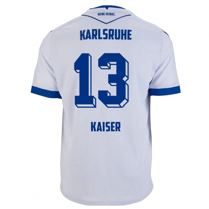 Danxen Dames Marc Kaiser #13 Wit Blauw Uitshirt Uittenue 2025/26 T-Shirt