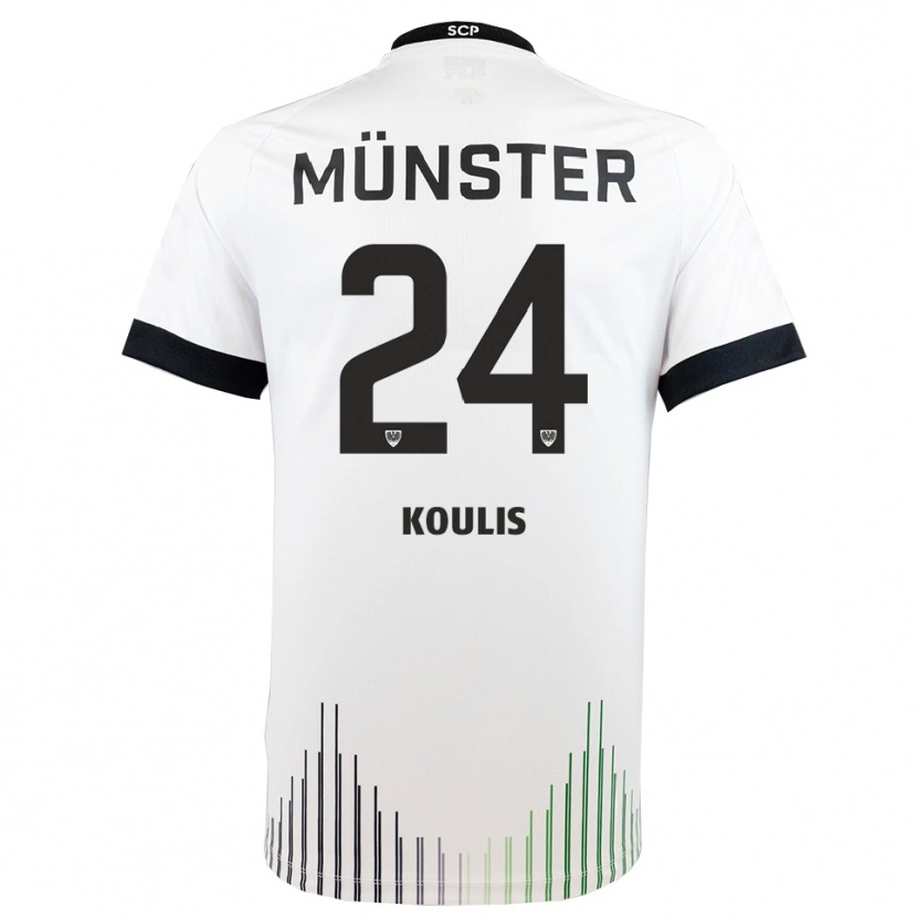 Danxen Dames Niko Koulis #24 Wit Zwart Uitshirt Uittenue 2025/26 T-Shirt