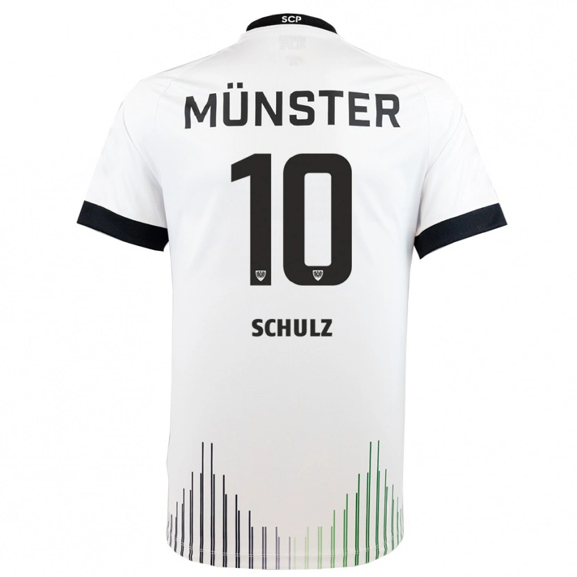 Danxen Dames Marvin Schulz #10 Wit Zwart Uitshirt Uittenue 2025/26 T-Shirt