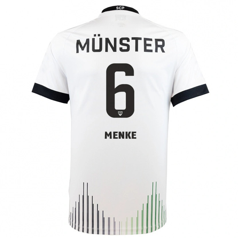 Danxen Dames Ben Menke #6 Wit Zwart Uitshirt Uittenue 2025/26 T-Shirt