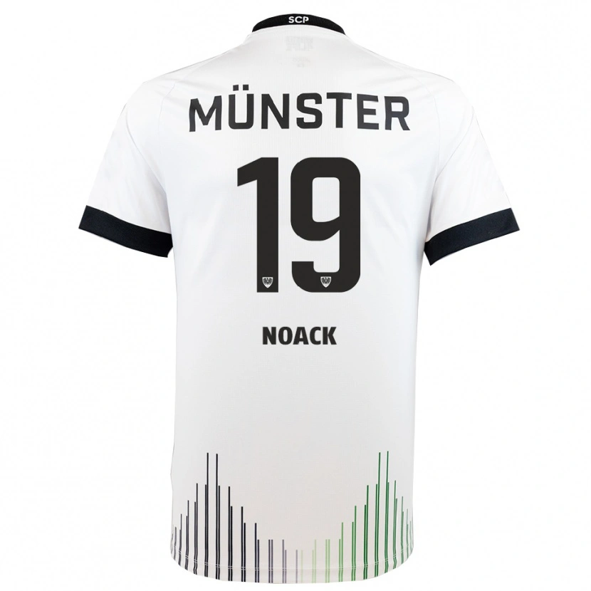 Danxen Dames Finn Noack #19 Wit Zwart Uitshirt Uittenue 2025/26 T-Shirt