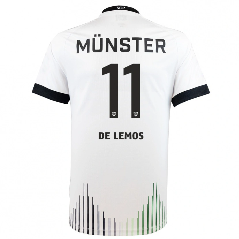 Danxen Dames Emmanuel De Lemos #11 Wit Zwart Uitshirt Uittenue 2025/26 T-Shirt