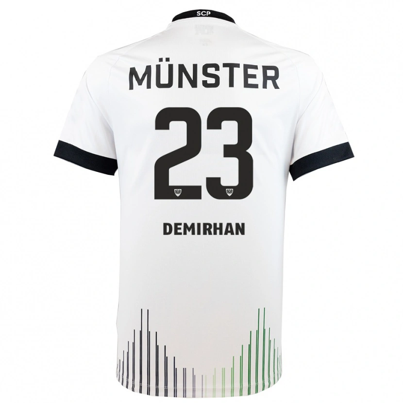 Danxen Dames Mikail Demirhan #23 Wit Zwart Uitshirt Uittenue 2025/26 T-Shirt