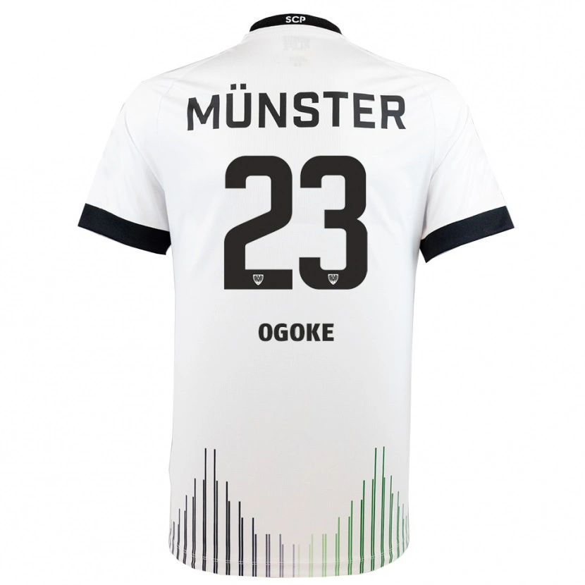 Danxen Dames Desmond Ogoke #23 Wit Zwart Uitshirt Uittenue 2025/26 T-Shirt