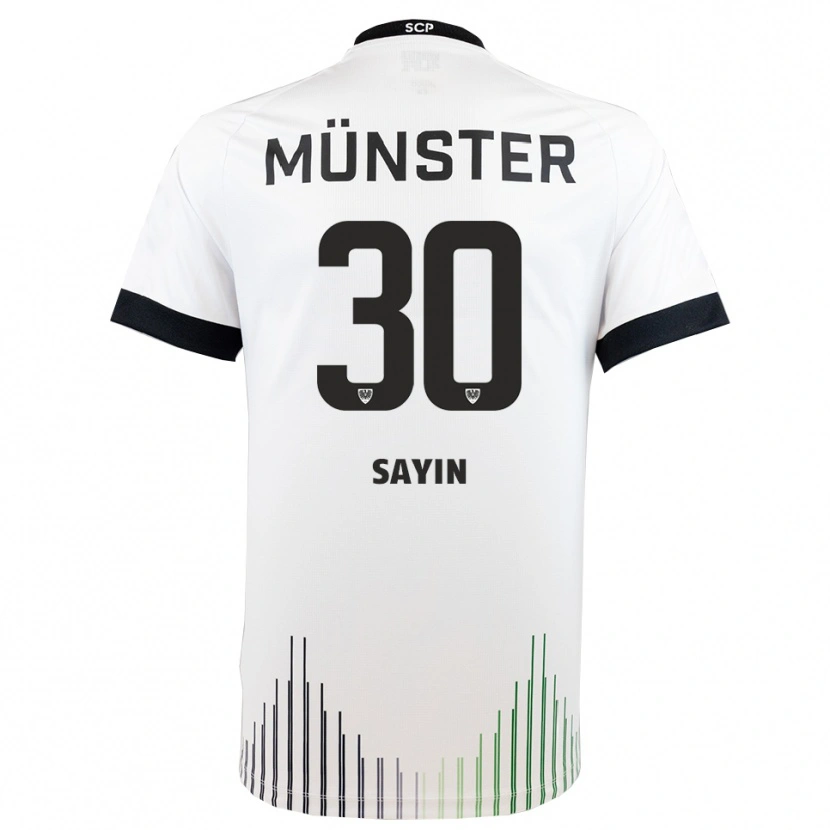 Danxen Dames Melih Sayin #30 Wit Zwart Uitshirt Uittenue 2025/26 T-Shirt
