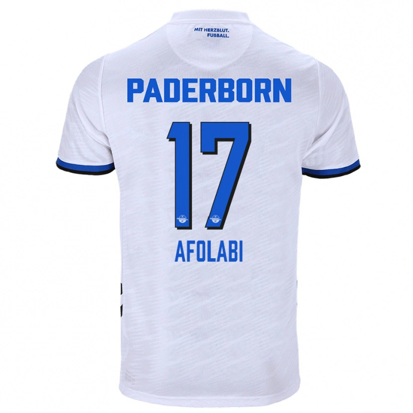 Danxen Dames Gentil Afolabi #17 Wit Blauw Uitshirt Uittenue 2025/26 T-Shirt