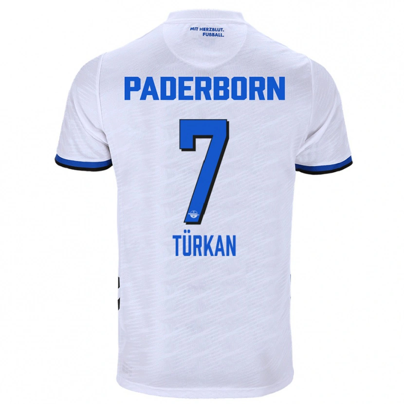Danxen Dames Semih Türkan #7 Wit Blauw Uitshirt Uittenue 2025/26 T-Shirt