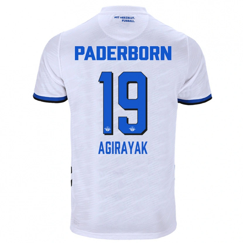Danxen Dames Cihan Agirayak #19 Wit Blauw Uitshirt Uittenue 2025/26 T-Shirt