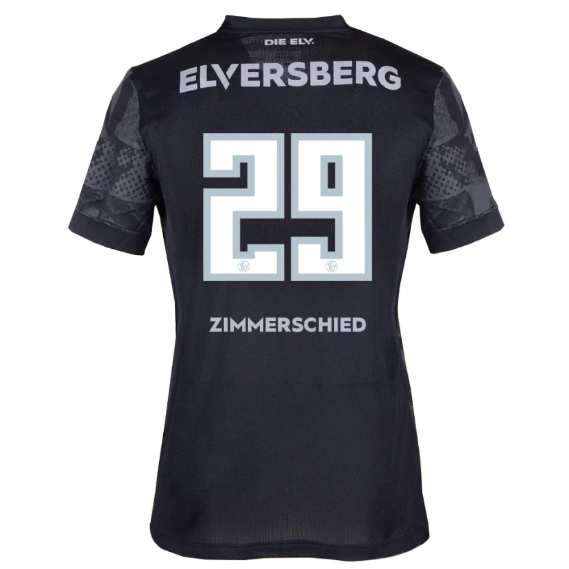 Danxen Dames Tom Zimmerschied #29 Zwart Grijs Uitshirt Uittenue 2025/26 T-Shirt