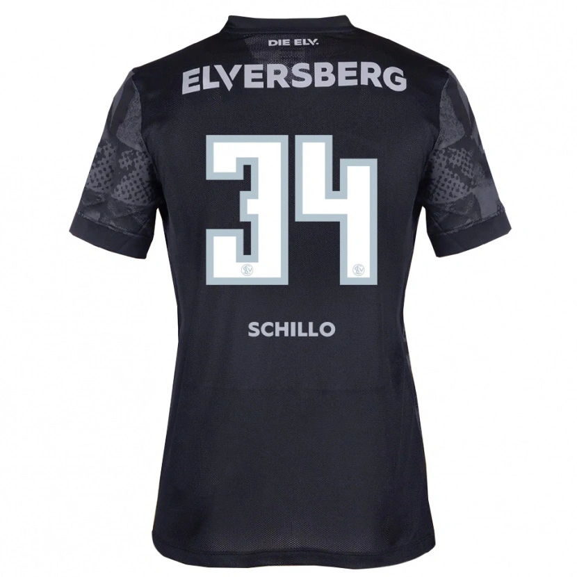 Danxen Dames Hannah Schillo #34 Zwart Grijs Uitshirt Uittenue 2025/26 T-Shirt