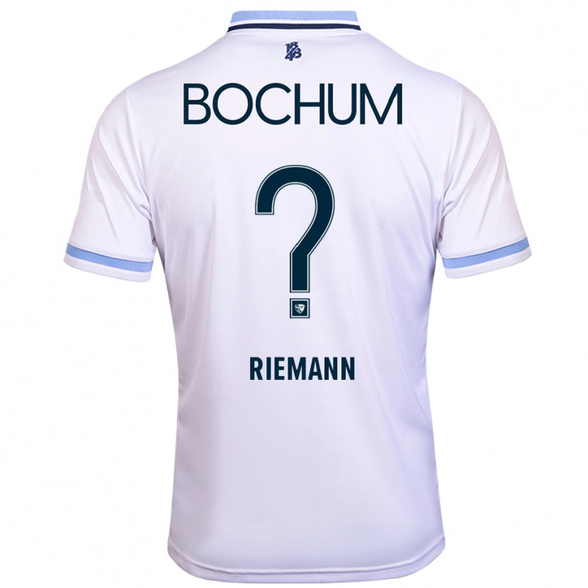 Danxen Dames Manuel Riemann #0 Wit Hemelsblauw Uitshirt Uittenue 2025/26 T-Shirt