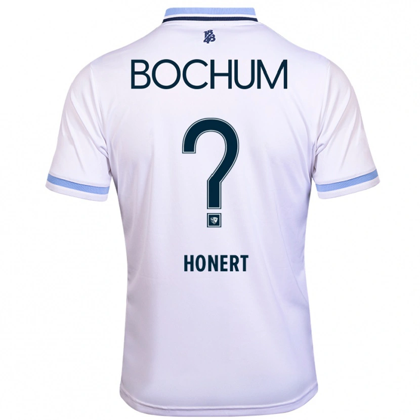 Danxen Dames Jan Honert #0 Wit Hemelsblauw Uitshirt Uittenue 2025/26 T-Shirt