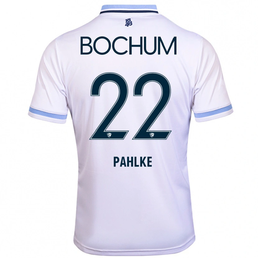 Danxen Dames Max Pahlke #22 Wit Hemelsblauw Uitshirt Uittenue 2025/26 T-Shirt