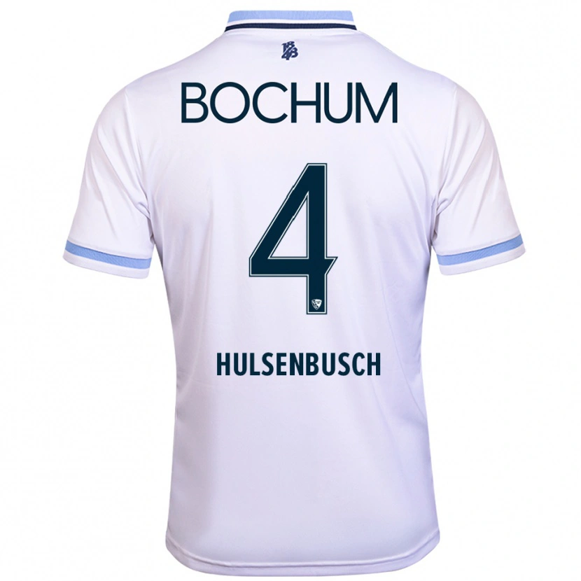 Danxen Dames Daniel Hülsenbusch #4 Wit Hemelsblauw Uitshirt Uittenue 2025/26 T-Shirt