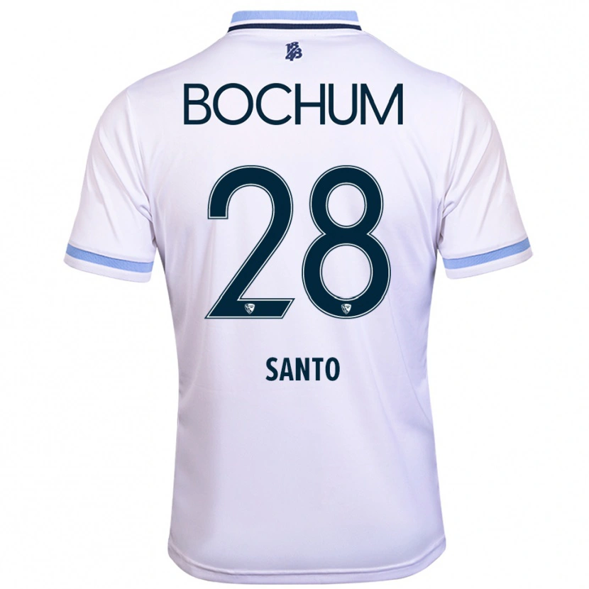 Danxen Dames Lumiere Santo #28 Wit Hemelsblauw Uitshirt Uittenue 2025/26 T-Shirt
