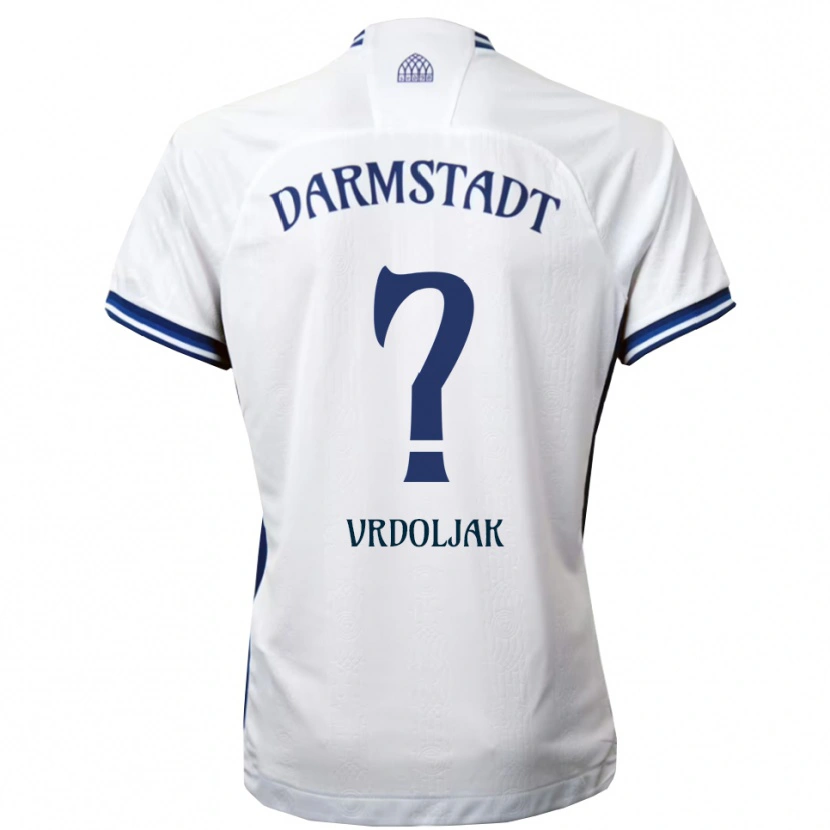 Danxen Dames Tomislav Vrdoljak #0 Wit Blauw Uitshirt Uittenue 2025/26 T-Shirt