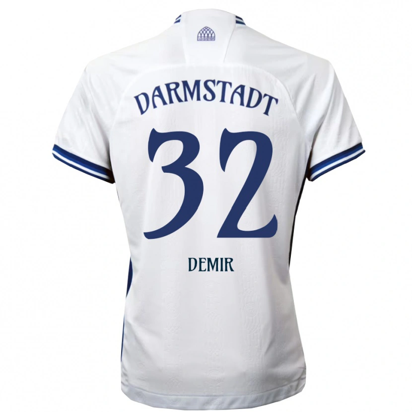 Danxen Dames Lean Demir #32 Wit Blauw Uitshirt Uittenue 2025/26 T-Shirt