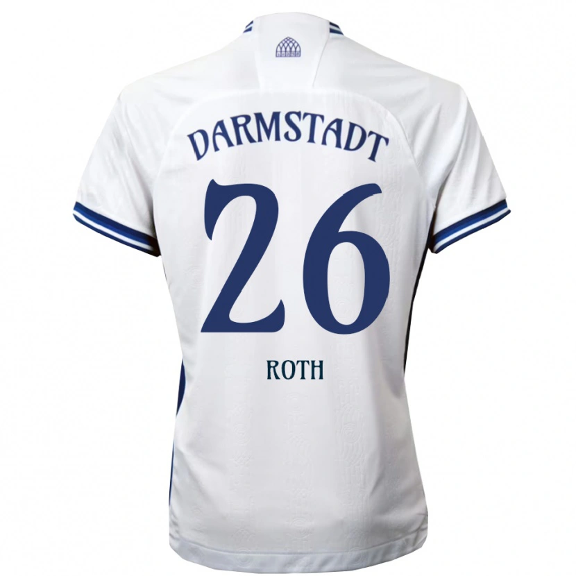 Danxen Dames Maximilian Roth #26 Wit Blauw Uitshirt Uittenue 2025/26 T-Shirt