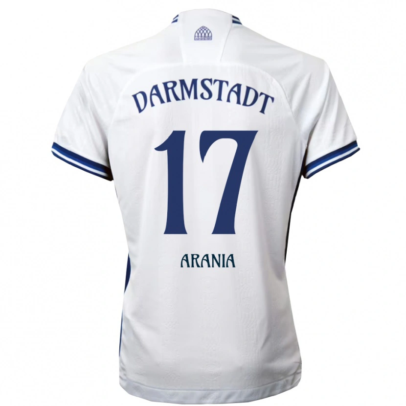Danxen Dames Asaf Arania #17 Wit Blauw Uitshirt Uittenue 2025/26 T-Shirt