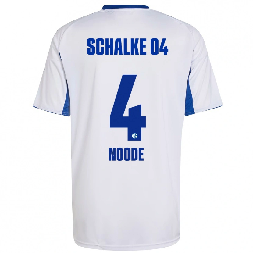 Danxen Dames Steve Noode #4 Wit Blauw Uitshirt Uittenue 2025/26 T-Shirt